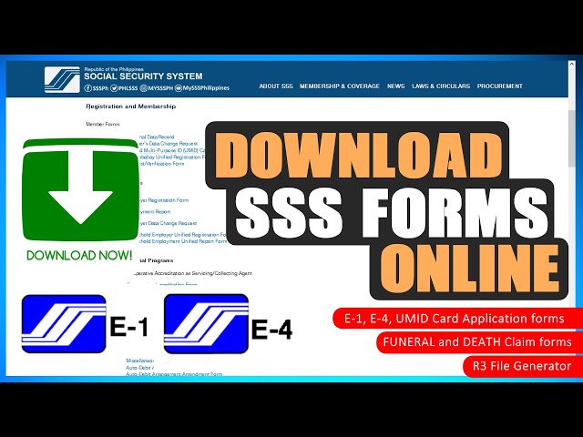 SSS E4 Form Download